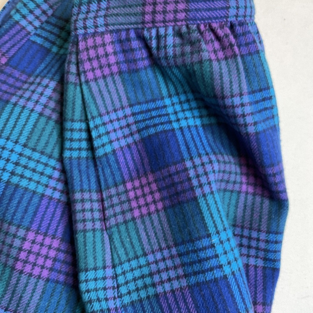 Pendleton Plaid Wool‎ Skirt Size 10 Lined Made In USA  Aline Midi Pencil Preppy - Picture 7 of 8